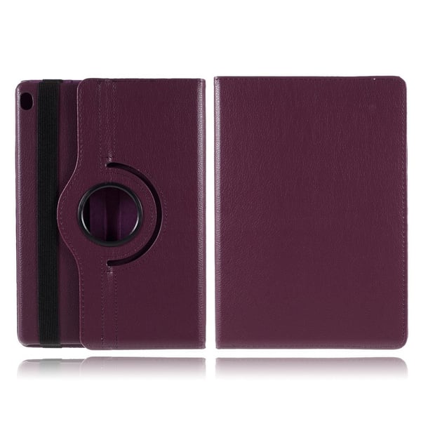 Lenovo Tab M10 360 graders roterbart läderfodral - Lila Lenovo Tab M10 360 graders roterbart läderfodral - Lila
