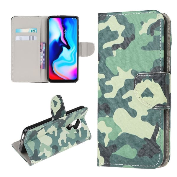 Wonderland Motorola Moto E7 Plus / G9 Play Flippetui - Camouflage