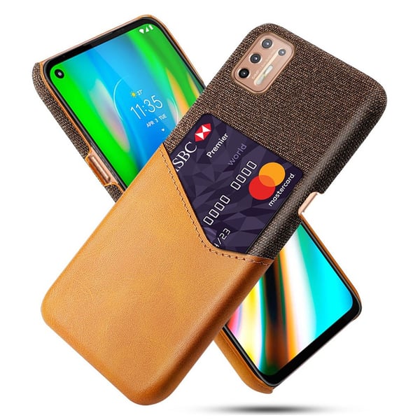 Bofink Motorola Moto G9 Plus Card Deksel - Brun