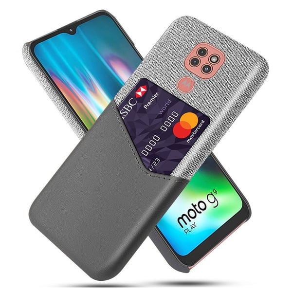 Bofink Motorola Moto G9 Play Card Deksel - Grå