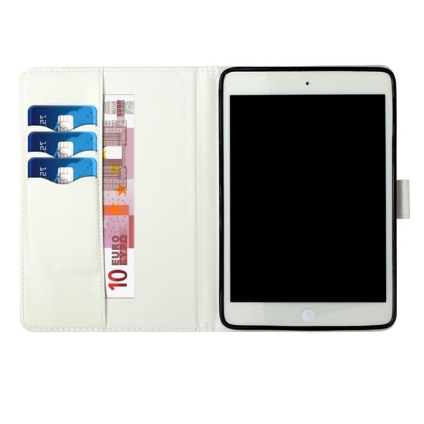 Mønster Lær Etui til iPad 10.2 (2019) / Air (2019) - Elg og Måne