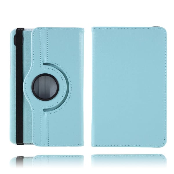 Lenovo Tab M8 360 roterbart lærveske - Babyblå