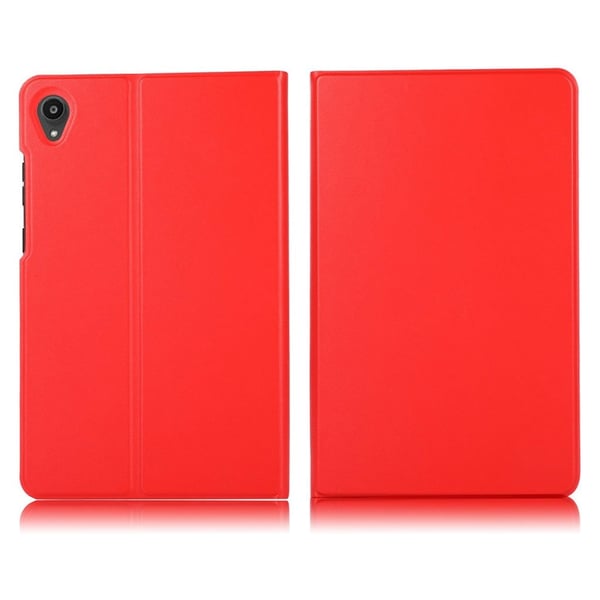 Läderfodral till Lenovo Tab M8 (2:a generationen) FHD - Röd Läderfodral till Lenovo Tab M8 (2:a generationen) FHD - Röd