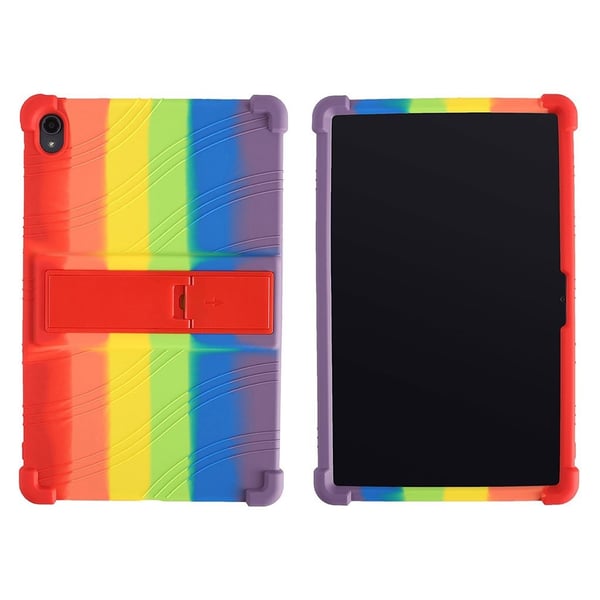 Lenovo Tab P11 uttrekkbart silikonetui med kickstand - Flerfarget