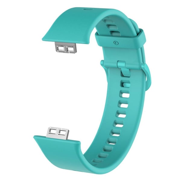 Huawei Watch Fit enkel silikonklokkearmbånd - Cyan