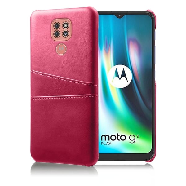 Dual Card Etui Motorola Moto G9 Play - Rose