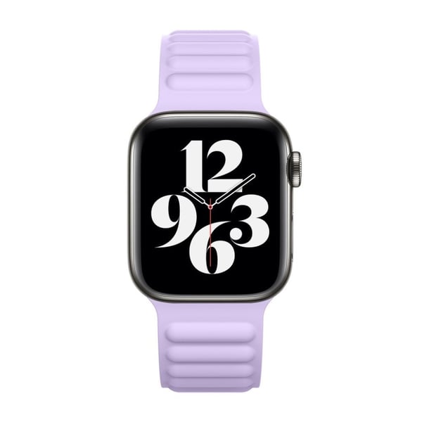 Apple Watch Series 6 / 5 44mm silikon magnetisk lås klokkerem - Lyselilla