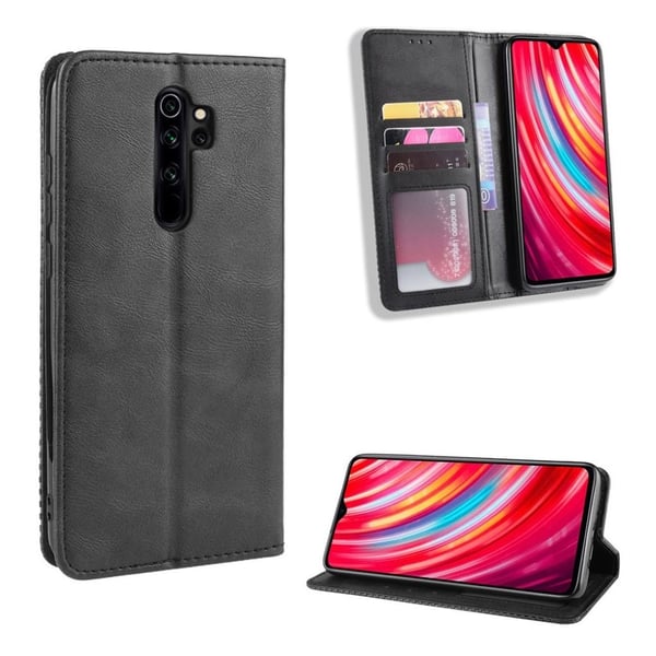 Bofink Vintage Xiaomi Redmi Note 8 Pro veske - Svart