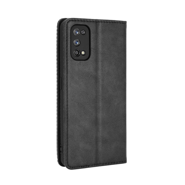 Bofink Vintage Realme 7 Pro Lær Etui - Svart