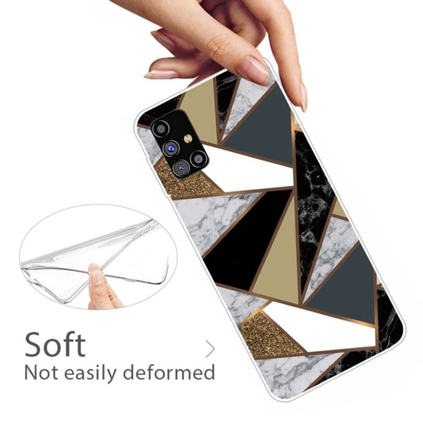 Marble Samsung Galaxy M51 Etui - Earthly Klinkekule Fragmenter