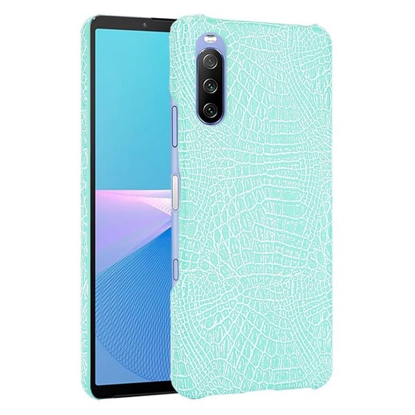 Croco Etui Sony Xperia 10 Iii - Cyan