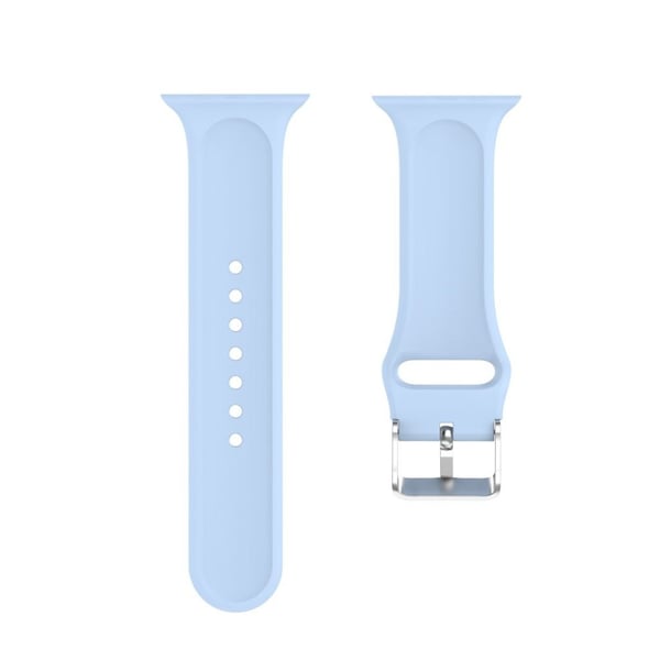 Apple Watch Series 5 44mm 3d Rhinestone Silikon smartklokke Bandet - Baby Blå