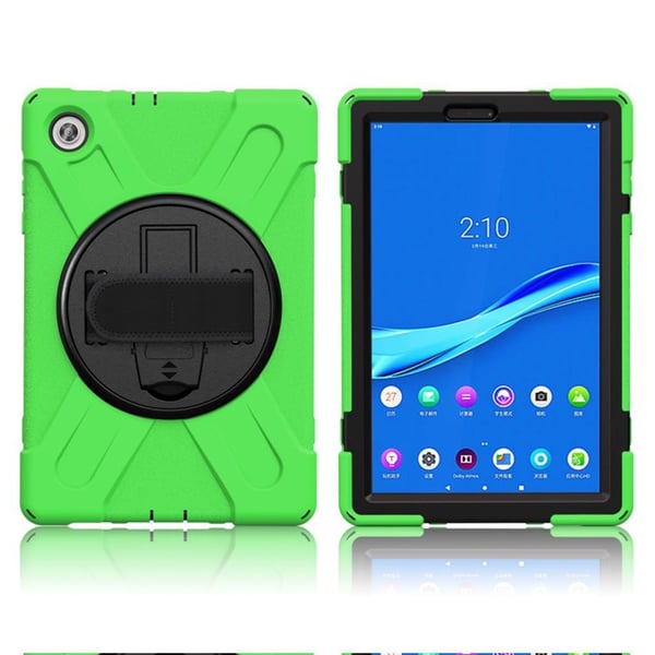 Lenovo Tab M10 HD Gen 2 360-svingbar kickstandholder + silikonetui - Grønn