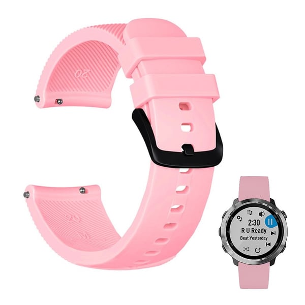 Garmin Vivomove Luxe / Vivomove 3 / Vivomove Style / Venu Twill Silikon Klokkereim - Rosa