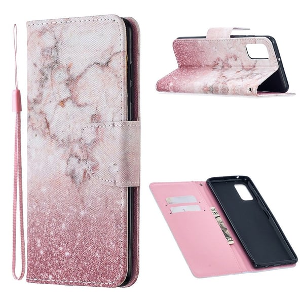 Wonderland Samsung Galaxy M51 Flippetui - Pink Glitter Powder