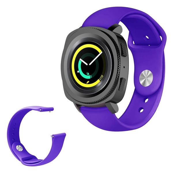 Klokkebånd i rene farger for Samsung- og Garmin-klokker - Lilla
