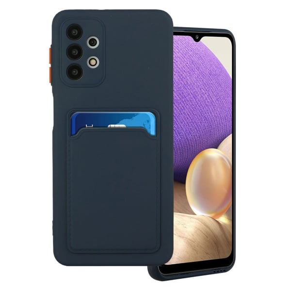 Card Holder Deksel til Samsung Galaxy A32 5G - Mørkeblå