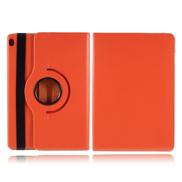 Lenovo Tab M10 360 graders roterbart lærveske - Oransje