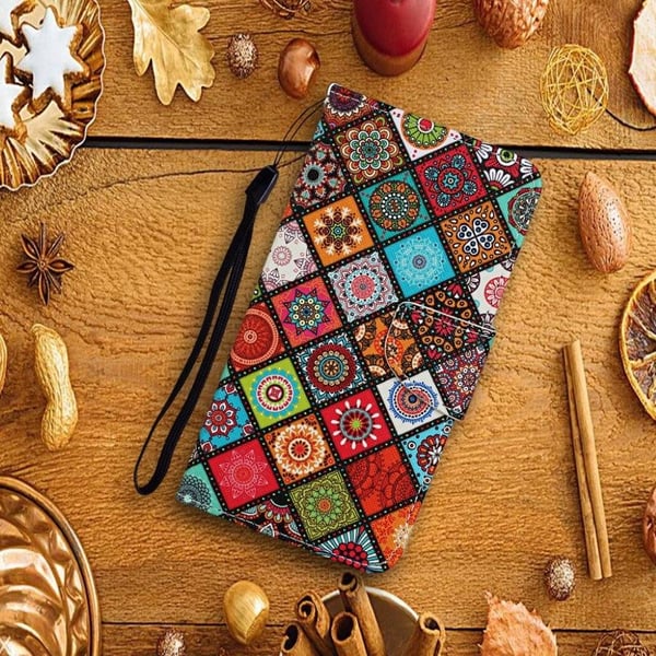 Wonderland Samsung Galaxy A42 5G Flippetui - Mandala Blomst