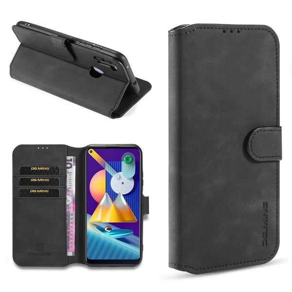 DG.Ming Samsung Galaxy A11 Retro Etui - Svart