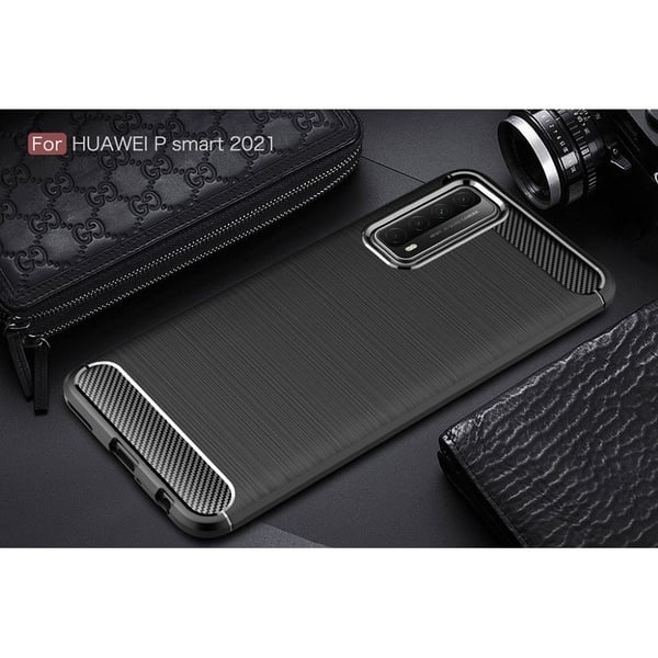 Carbon Flex Etui Huawei Y7A / P Smart 2021 - Svart