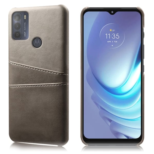 Dual Card Etui Motorola Moto G50 - Grå