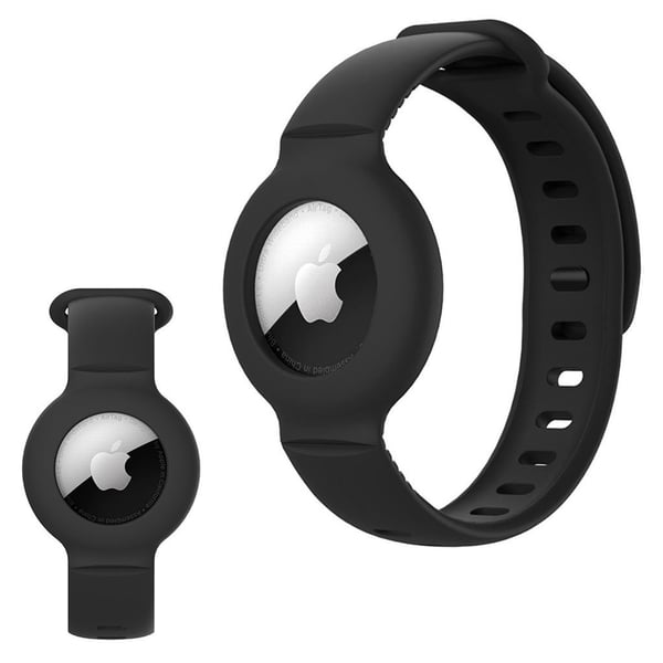 AirTags simple silicone watch strap - Black AirTags simple silicone watch strap - Black