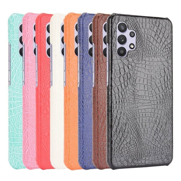 Croco Etui Samsung Galaxy A32 - Blå