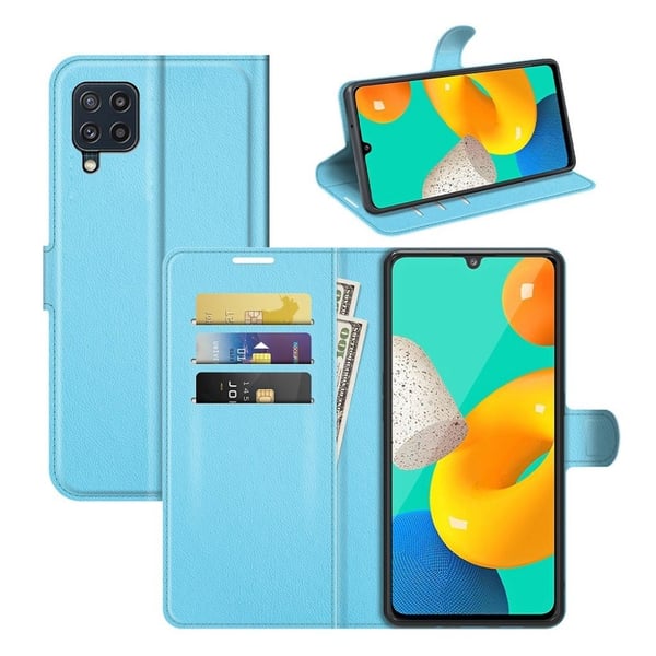 Classic Samsung Galaxy M32 flip etui - Blå
