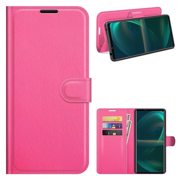 Classic Sony Xperia 5 Iii Flip Etui - Rose Classic Sony Xperia 5 Iii Flip Etui - Rose