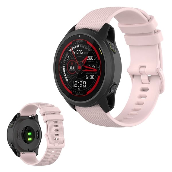 Garmin Forerunner 745 grid silikonarmbånd - Rosa Rose