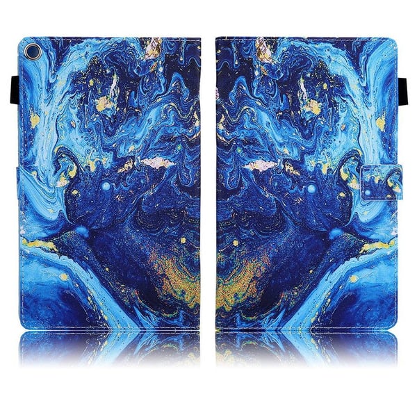 Amazon Fire Hd 8 (2017) Unique Mønster Lær Flippetui - Special Grain