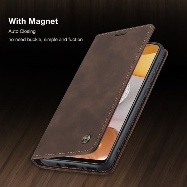 CaseMe Samsung Galaxy S21 Plus Vintage Etui - Kaffe