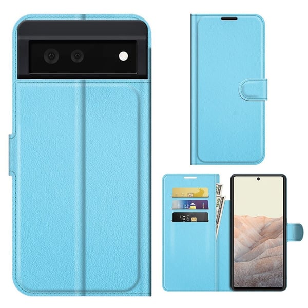 Classic Google Pixel 6 flip etui - Blå