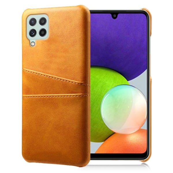 Samsung Galaxy A22 4G skal med korthållare - Orange