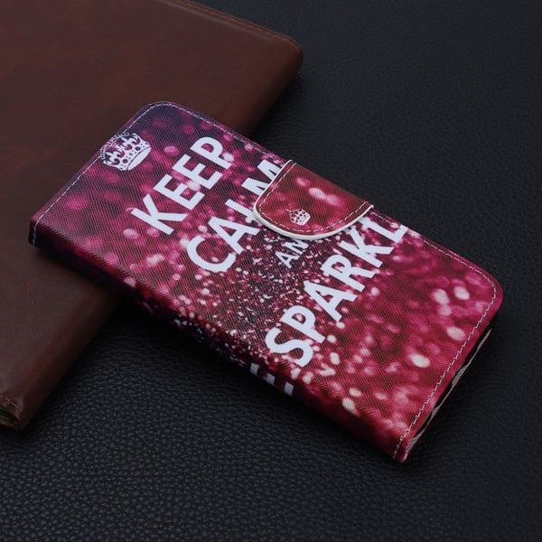 Wonderland Samsung Galaxy A03s Flippetui - Keep Calm og Sparkle