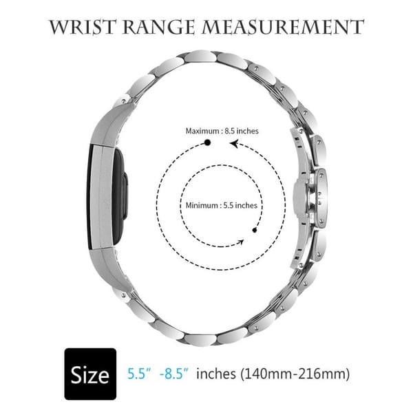 Fitbit Charge 2 stainless steel watch strap - Silver / Gold