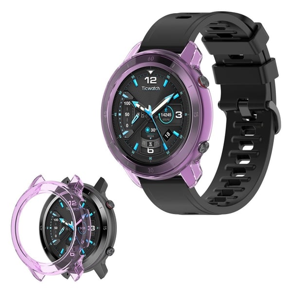 Ticwatch GTX klar støtsikker ramme - Gjennomsiktig Lilla