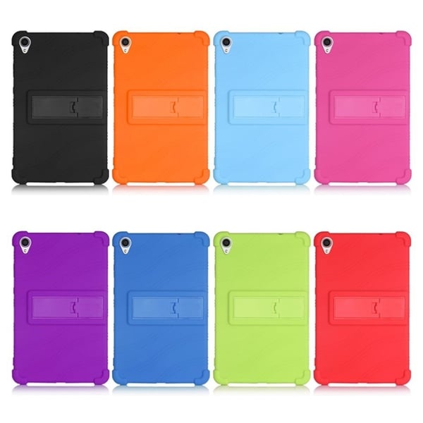 Lenovo Tab M8 (2. generasjon) FHD slide-out stil kickstand silikonveske - Grønn Kamuflasje