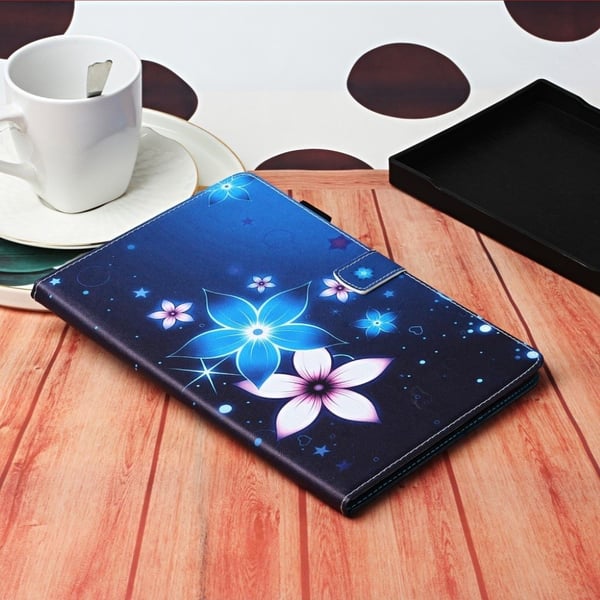 Lenovo Tab P11 skinnveske med kult mønster - Vakre Blomster