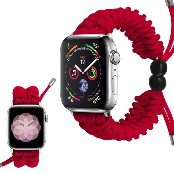 Apple Watch Series 6 / 5 44 mm flettet klokkerem - Rød