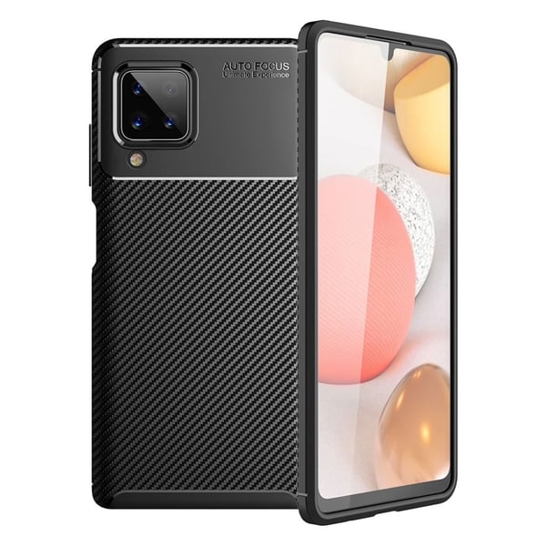 Carbon Shield Samsung Galaxy A12 5G Etui - Svart