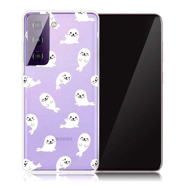 Deco Samsung Galaxy S21 Etui - Sel