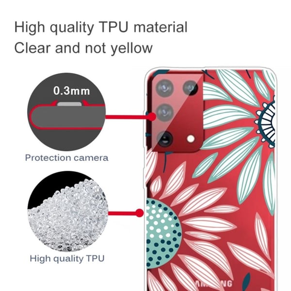 Deco Samsung Galaxy S21 Ultra Etui - Krysantemum