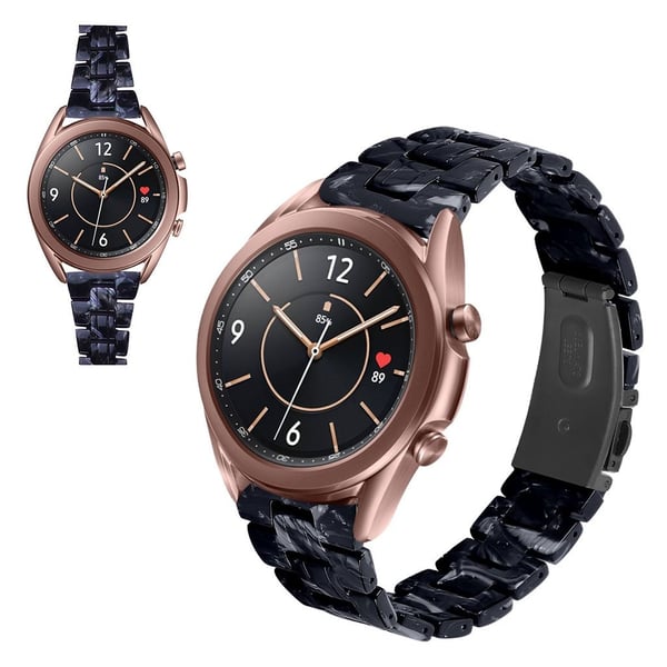Samsung Galaxy Watch 3 (41 mm) harpiksfarget klokkerem - Black Mix