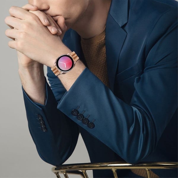 Samsung Galaxy Watch 3 (45 mm) / Watch (46 mm) blank klokkerem i rustfritt stål - Rose Gull