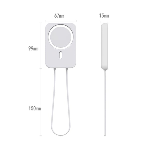 Apple MagSafe Charger ensfarvet silikonecover - Sort