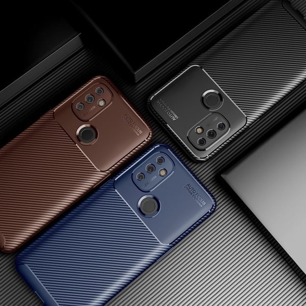Carbon Shield OnePlus Nord N100 Etui - Blå