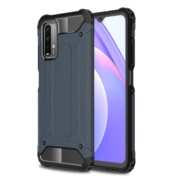 Armour Guard Etui Xiaomi Poco M3 / Redmi Note 9 - Marineblå