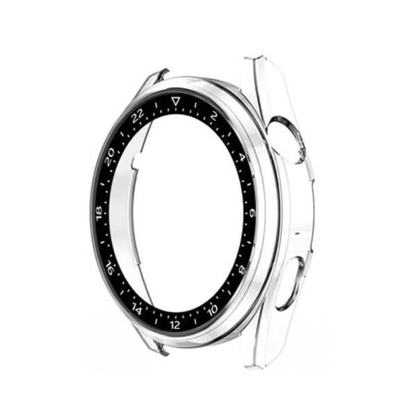 Huawei Watch 3 skala designramme + skjermbeskytter i herdet glass - Gjennomsiktig